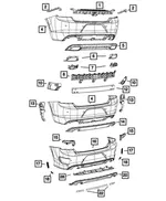 Fascia Support Bracket, Left - Mopar (68226565AE) - view 13