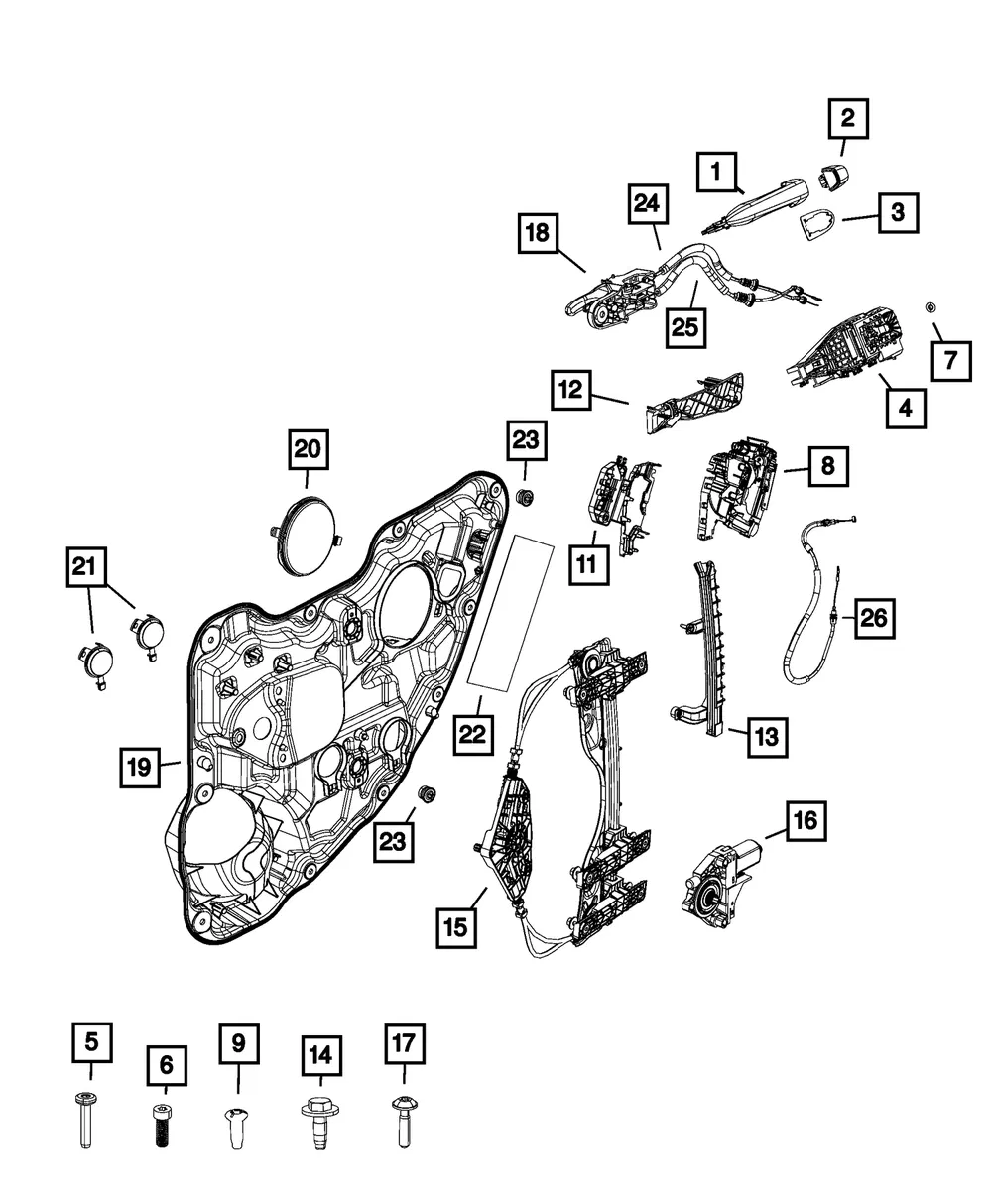 Latch Bracket - Driver's Side (LH) - Mopar (68227429AA) - view 5