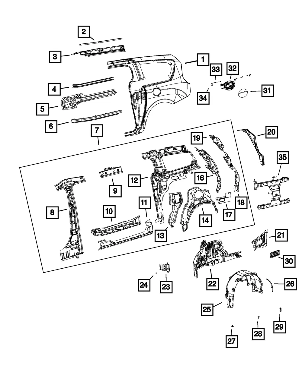 Splash Shield, Left - Mopar (68228451AE) - view 8