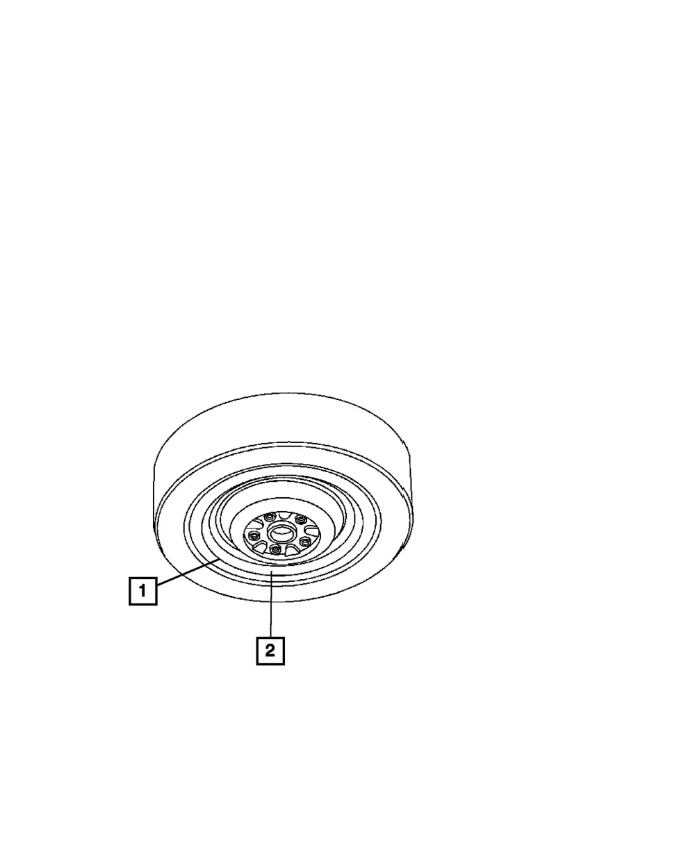 Temporary Spare Tire Warning Label - Mopar (68229421aa)