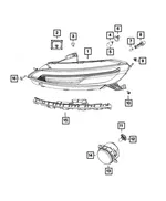 Fascia Bracket Kit, Right - Mopar (68232448AA) - view 16