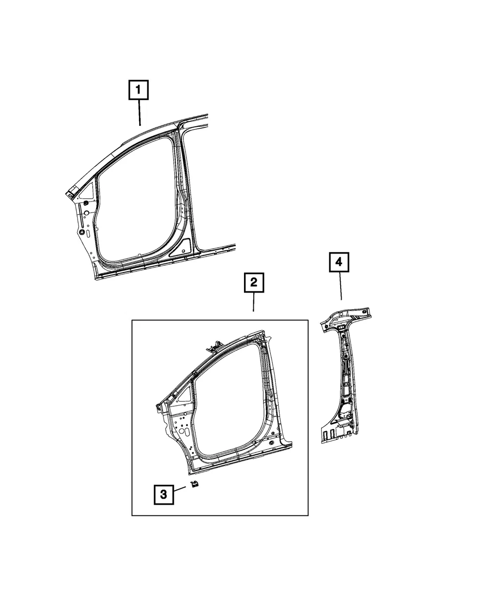 Fender Mounting Bracket, Right - Mopar (68234302ac)