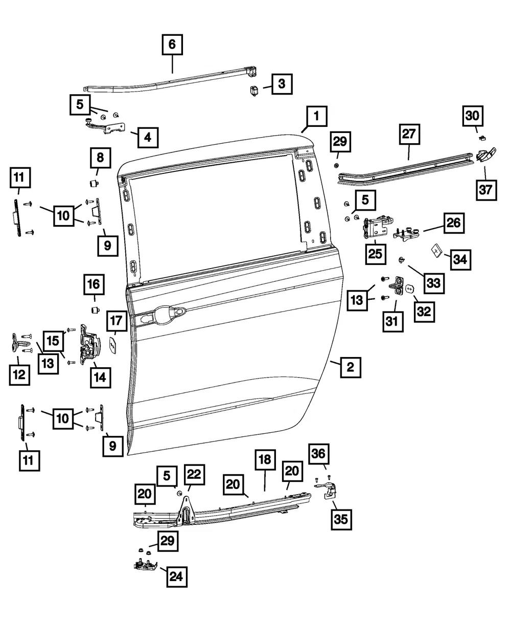 Hinge Bracket, Right - Mopar (68240040ag) - view 4