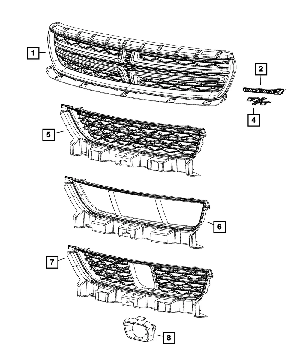 Lower Grille - Mopar (68240583AB) - view 7