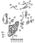 Handle Base - Driver's Side (LH) - Mopar (68242309AD) - view 14