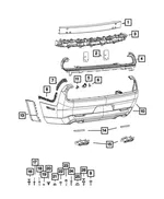 Rear Bumper Bracket, Right - Mopar (68243236AA) - view 10