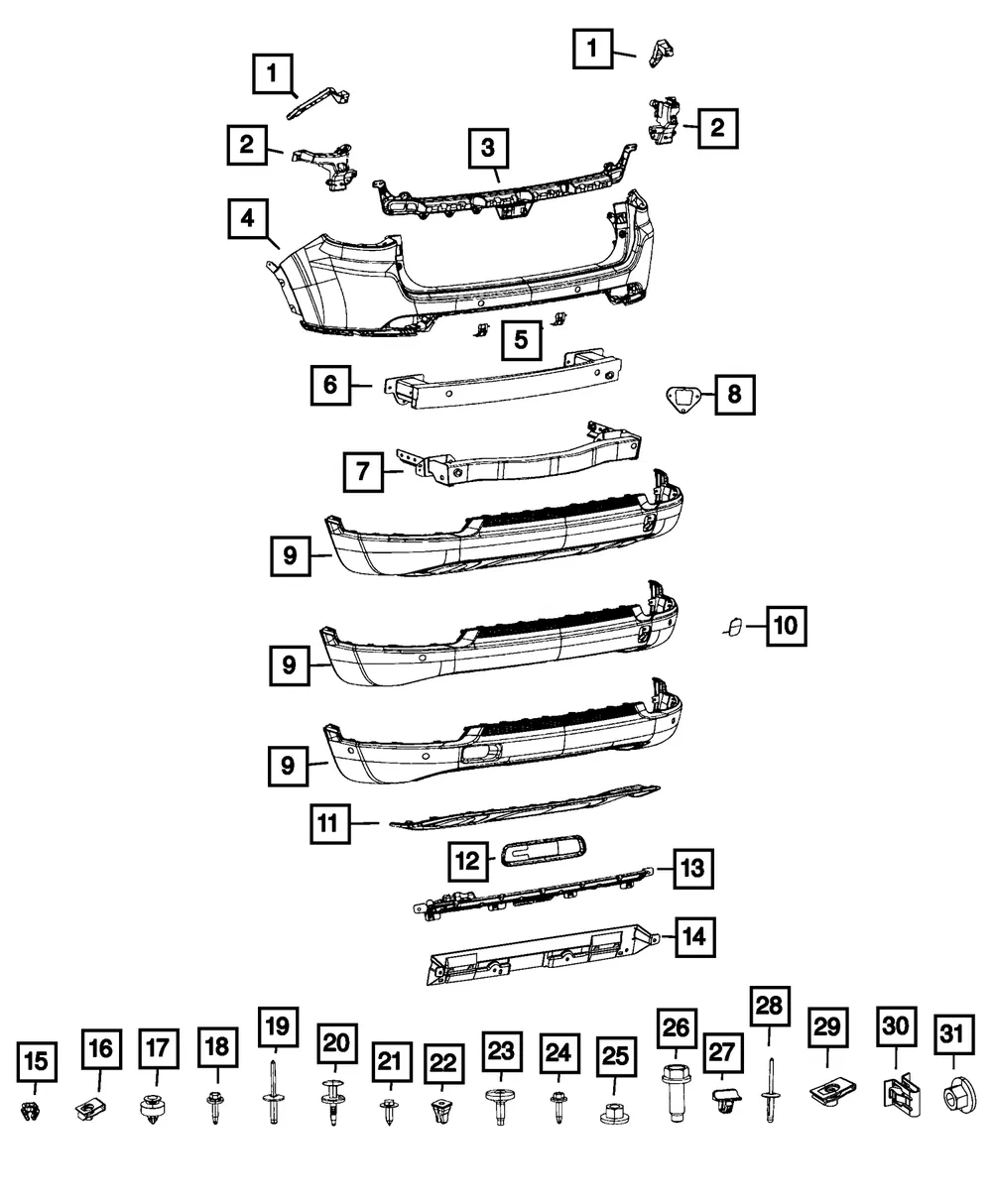 Fascia Bracket, Left - Mopar (68244463AB) - view 6