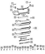 Fascia Bracket, Left - Mopar (68244465AA) - view 12