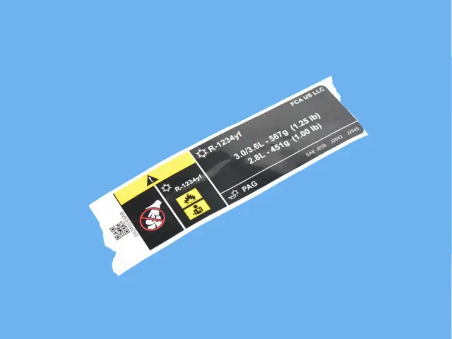 Air Conditioning System Label - Mopar (68245593AB) - view 15