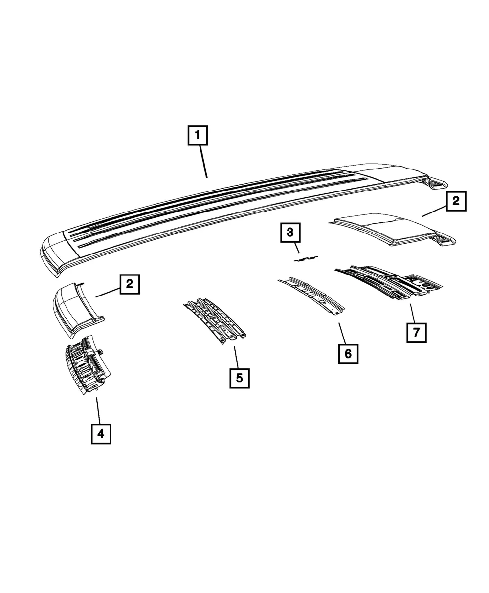 Windshield Header - Mopar (68246264AA) - view 9