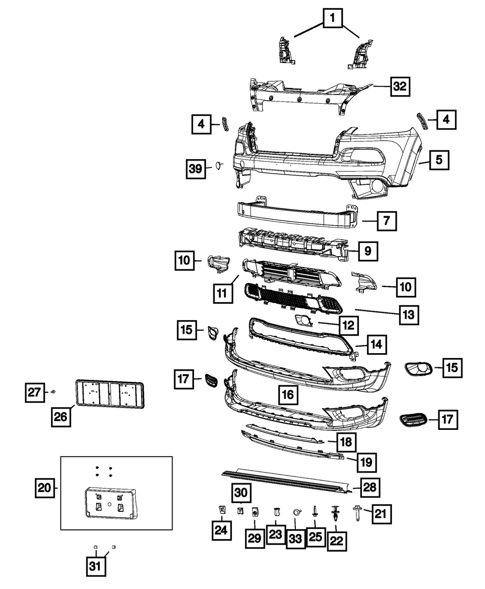 Active Shutter Grille - Mopar (68246267AB) - view 13