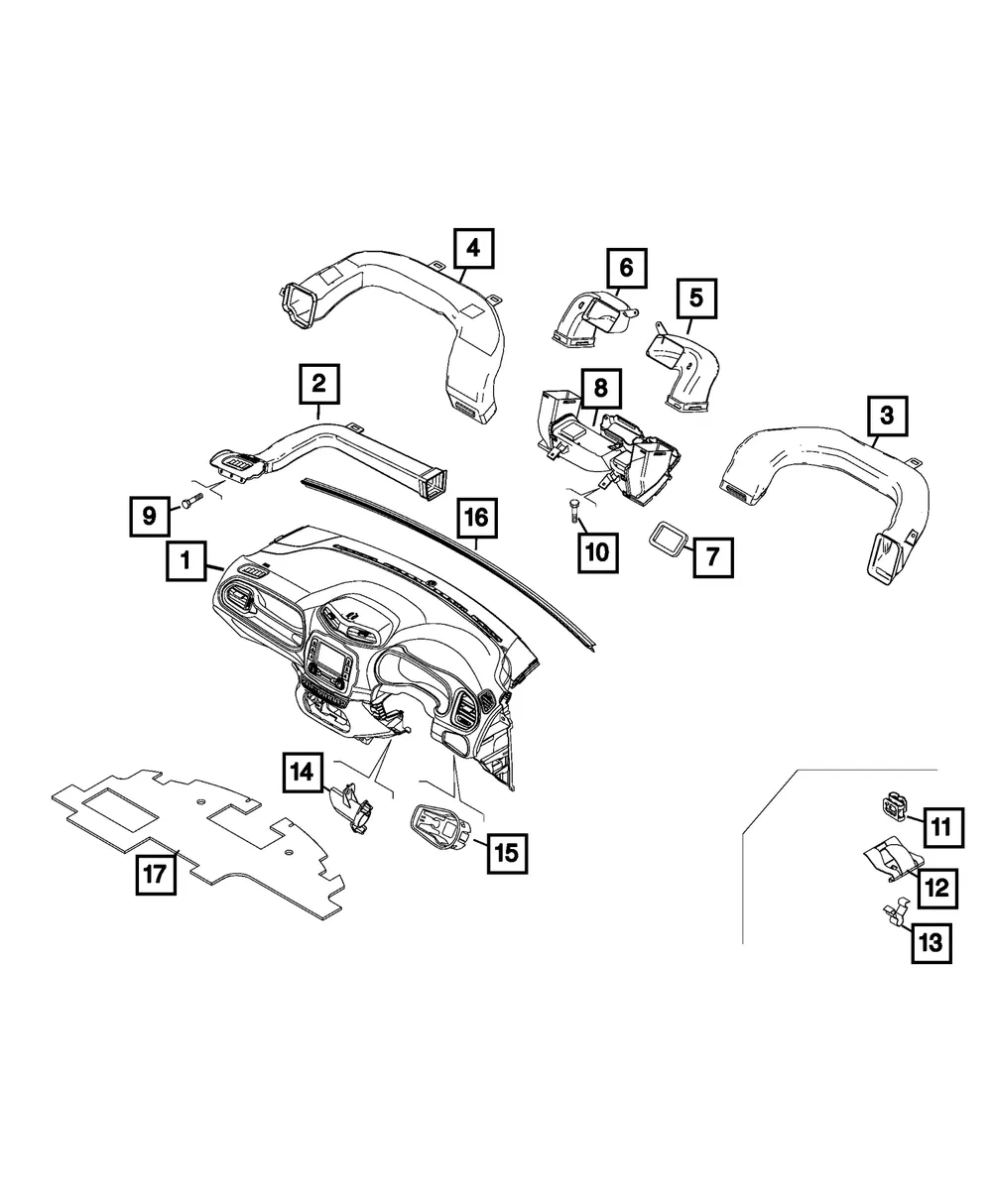 Windshield Seal - Mopar (68246979aa) - view 5