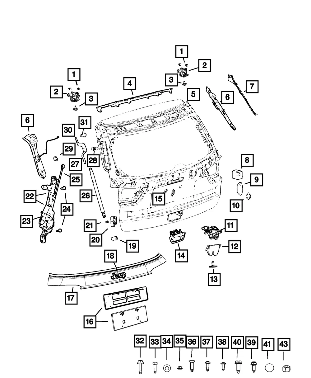Lift-Gate Latch - Mopar (68247939AD) - view 9