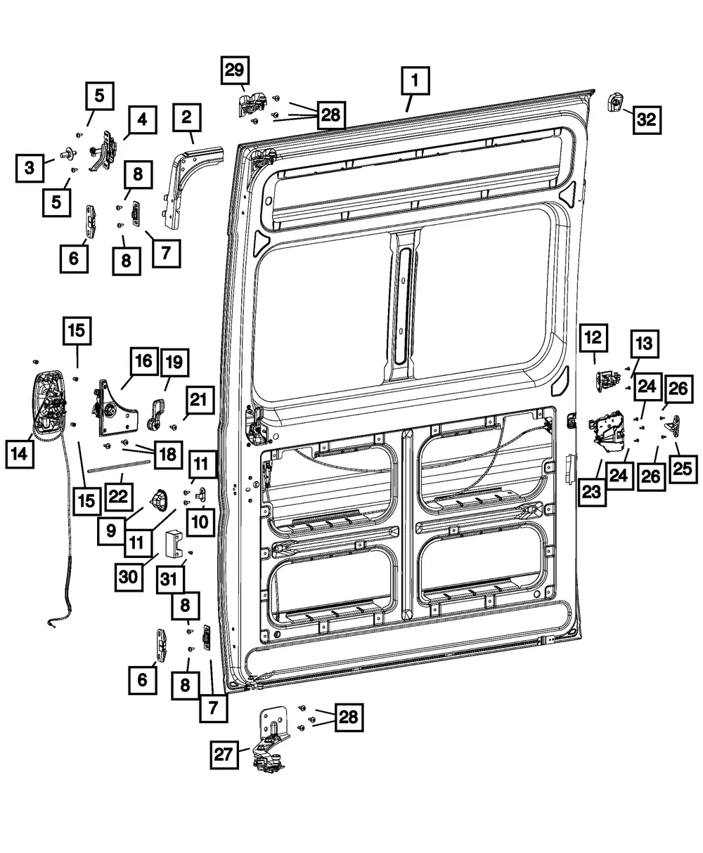 Sliding Door, Left - Mopar (68249727ab) - view 7