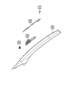 A-Pillar Bracket, Right - Mopar (68249964ad) - view 18