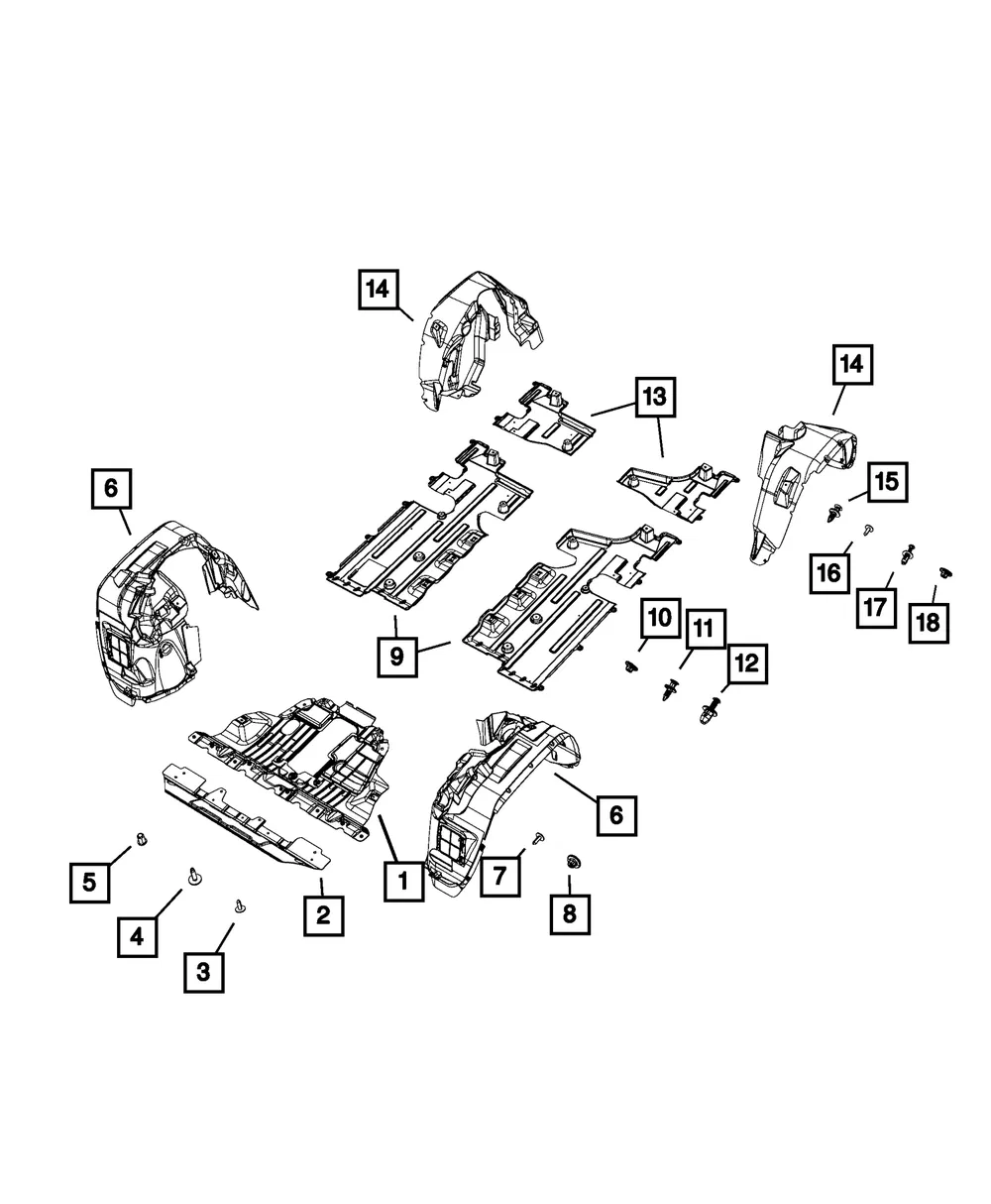 Splash Shield, Left - Mopar (68254966AA) - view 7
