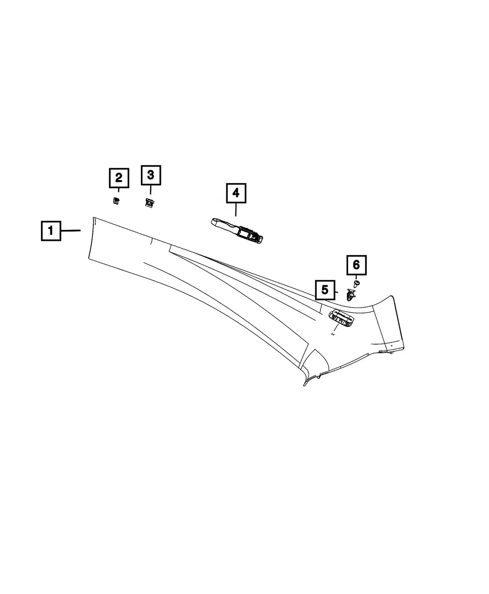 Molding Clip - Mopar (68255472aa)