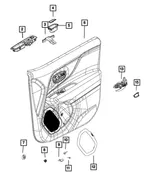 Door Pull Cup Bracket - Mopar (68256275aa) - view 10