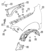 Fender Shield - Mopar (68256659aa) - view 5
