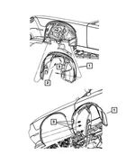 Splash Shield, Right - Mopar (68259092af) - view 26