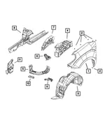 Fender - Driver's Side (LH) - Mopar (68259336AA) - view 18