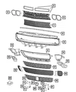 Lower Grille - Mopar (68259758AA) - view 20