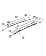 Tailgate Hinge Cover, Right - Mopar (68259788AF) - view 23