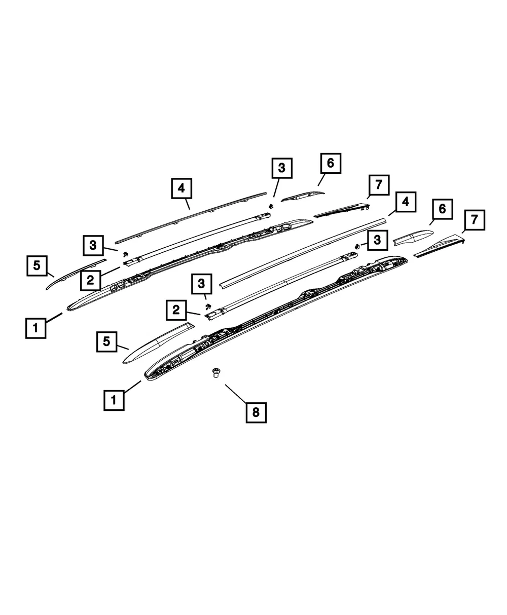 Tailgate Hinge Cover, Left - Mopar (68259789AF) - view 9