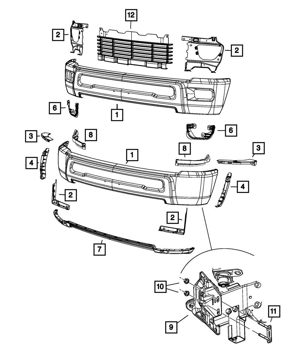 Front Bumper - Mopar (68260085AA) - view 8