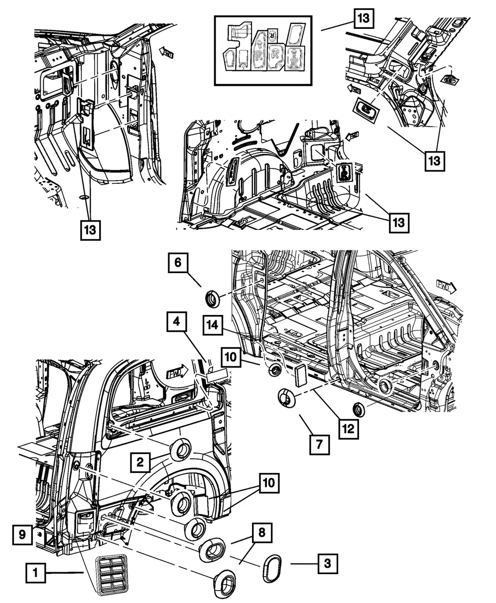 Quarter Panel Exhauster - Mopar (68260545AA) - view 3