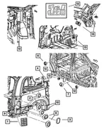 Quarter Panel Exhauster - Mopar (68260545AA) - view 6