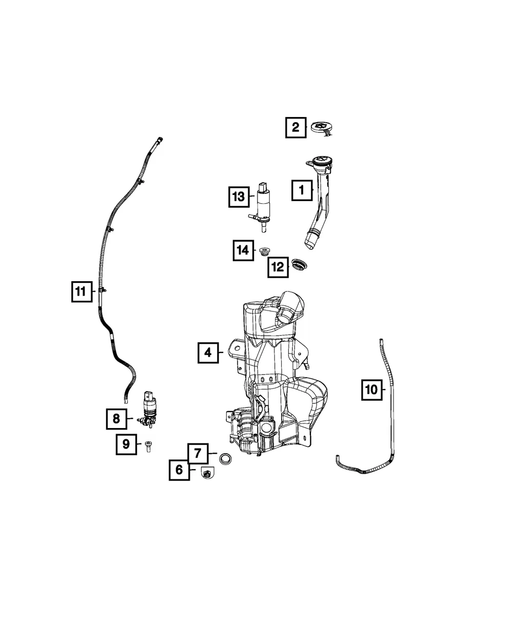 Windshield Washer Pump Grommet - Mopar (68261194aa) - view 3