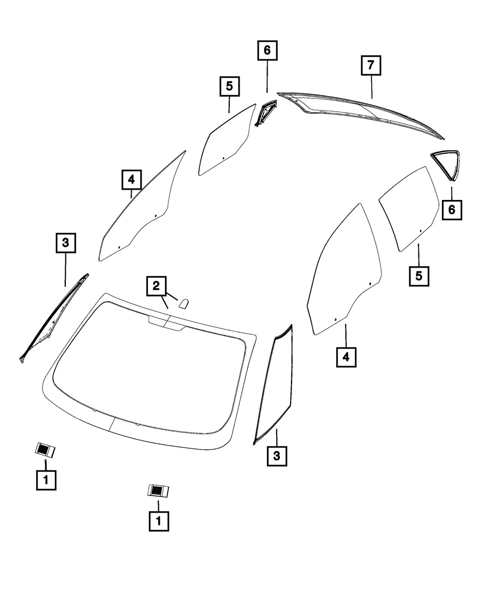 Windshield - Mopar (68263465aa) - view 6