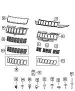 Texture Grille, Right - Mopar (68264285AA) - view 16