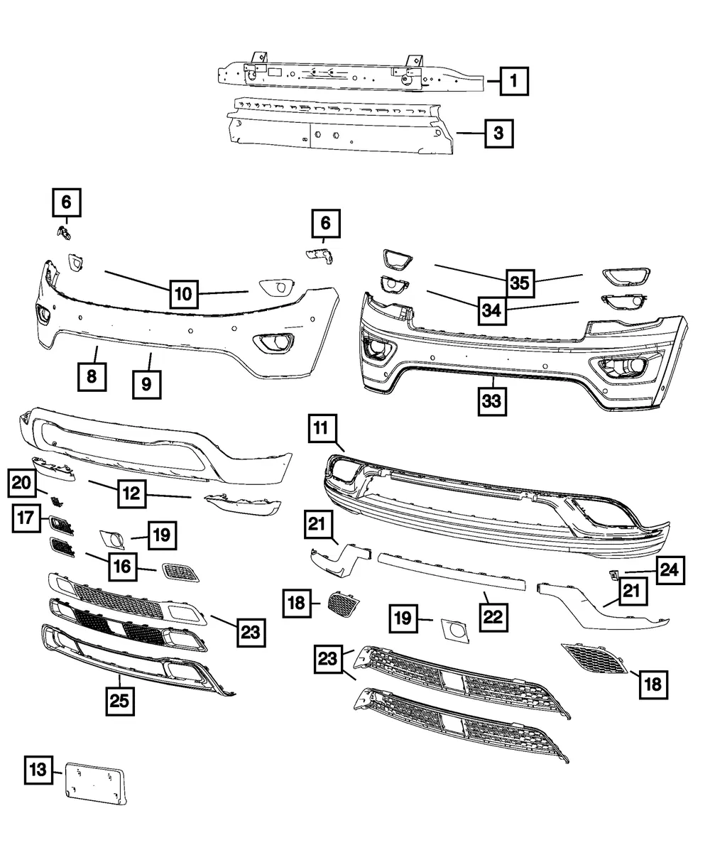 Lower Grille - Mopar (68265267AA) - view 10