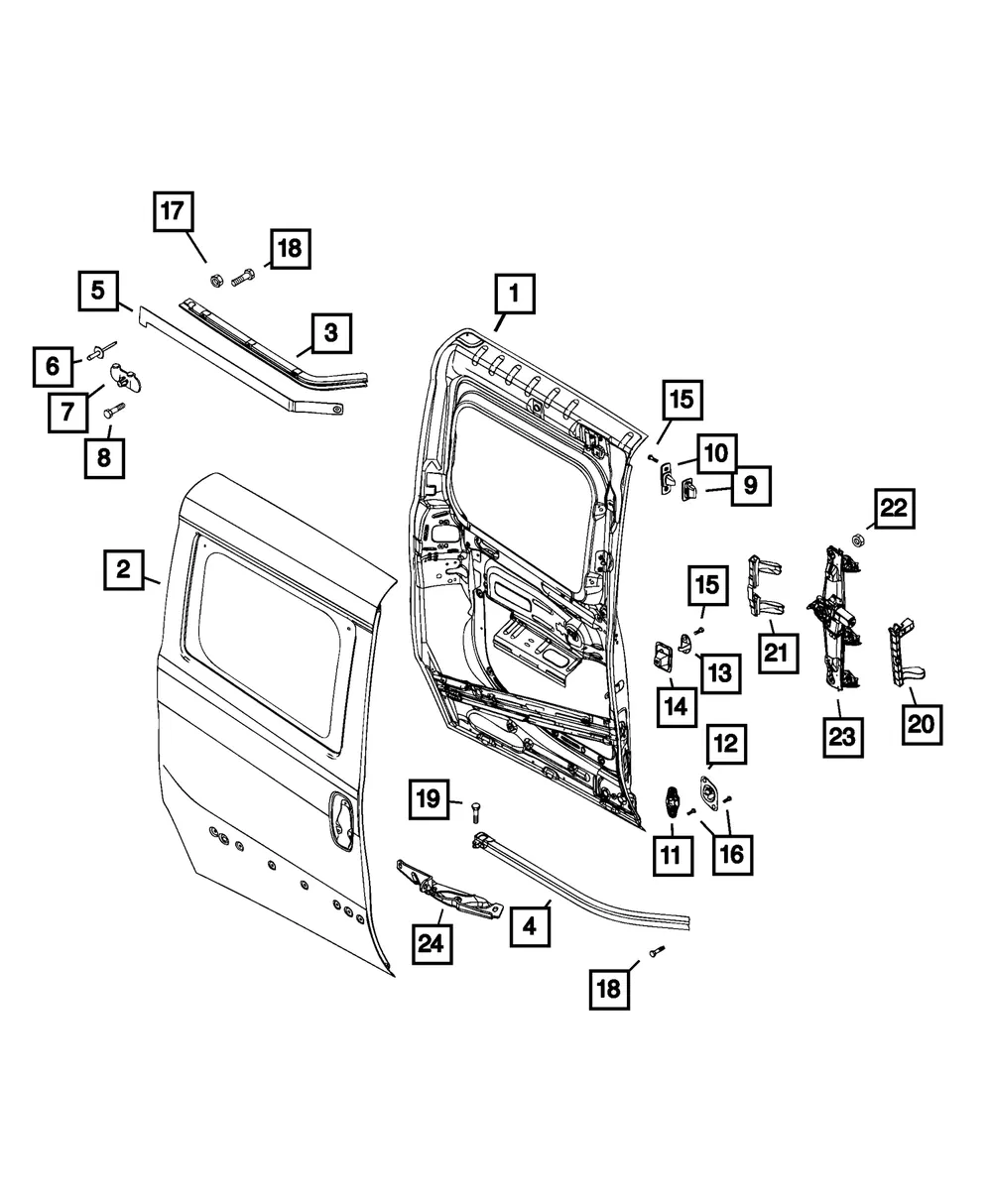 Sliding Door Catch - Mopar (68266356aa) - view 5