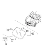 Windshield Rest Bumper - Mopar (68266571aa) - view 8