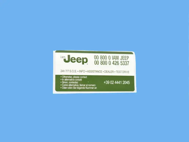 General Information Label - Mopar (68269508aa) - view 2
