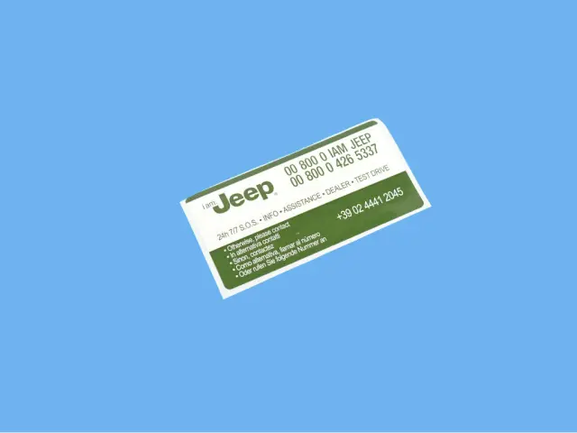 General Information Label - Mopar (68269508aa) - view 6