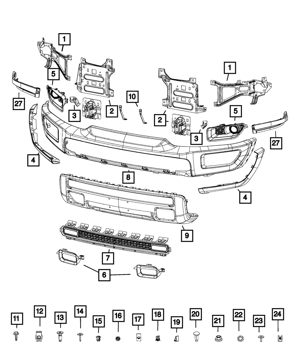 Bumper Bracket Kit - Mopar (68271516AA) - view 3