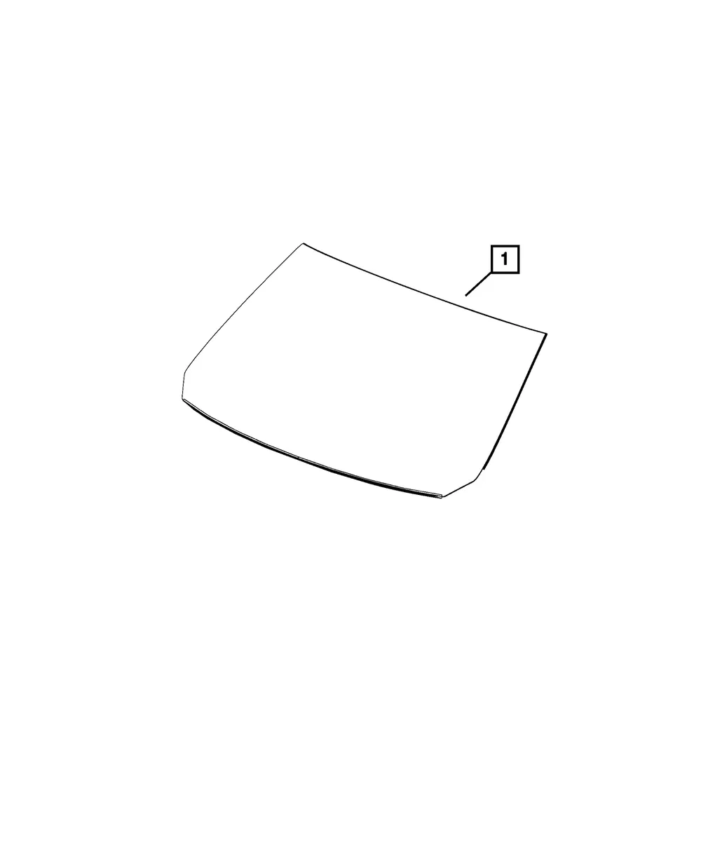 Shipping Assembly - 30 Lite Glass Windshield - Mopar (68272880AD)