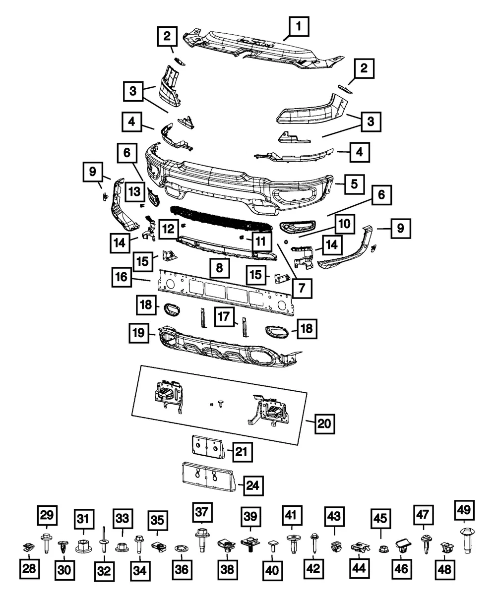 Fascia Bracket, Left - Mopar (68275365AA) - view 4