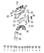 Fender Liner - Driver's Side (LH) - Mopar (68275897AE) - view 6