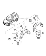 Splash Shield, Left Rear - Mopar (68276442AA) - view 10