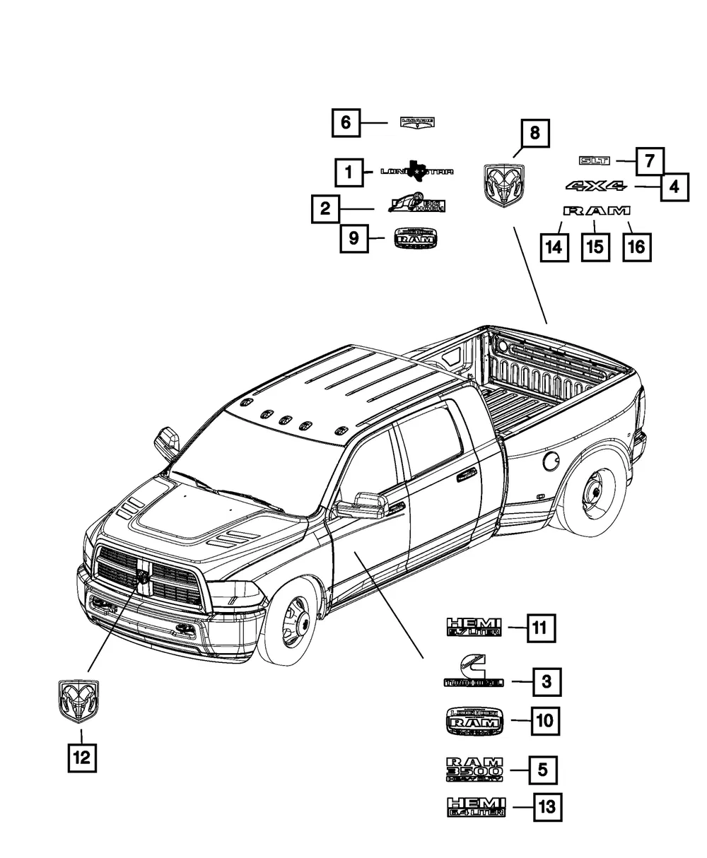 Nameplate - Mopar (68276964aa) - view 4