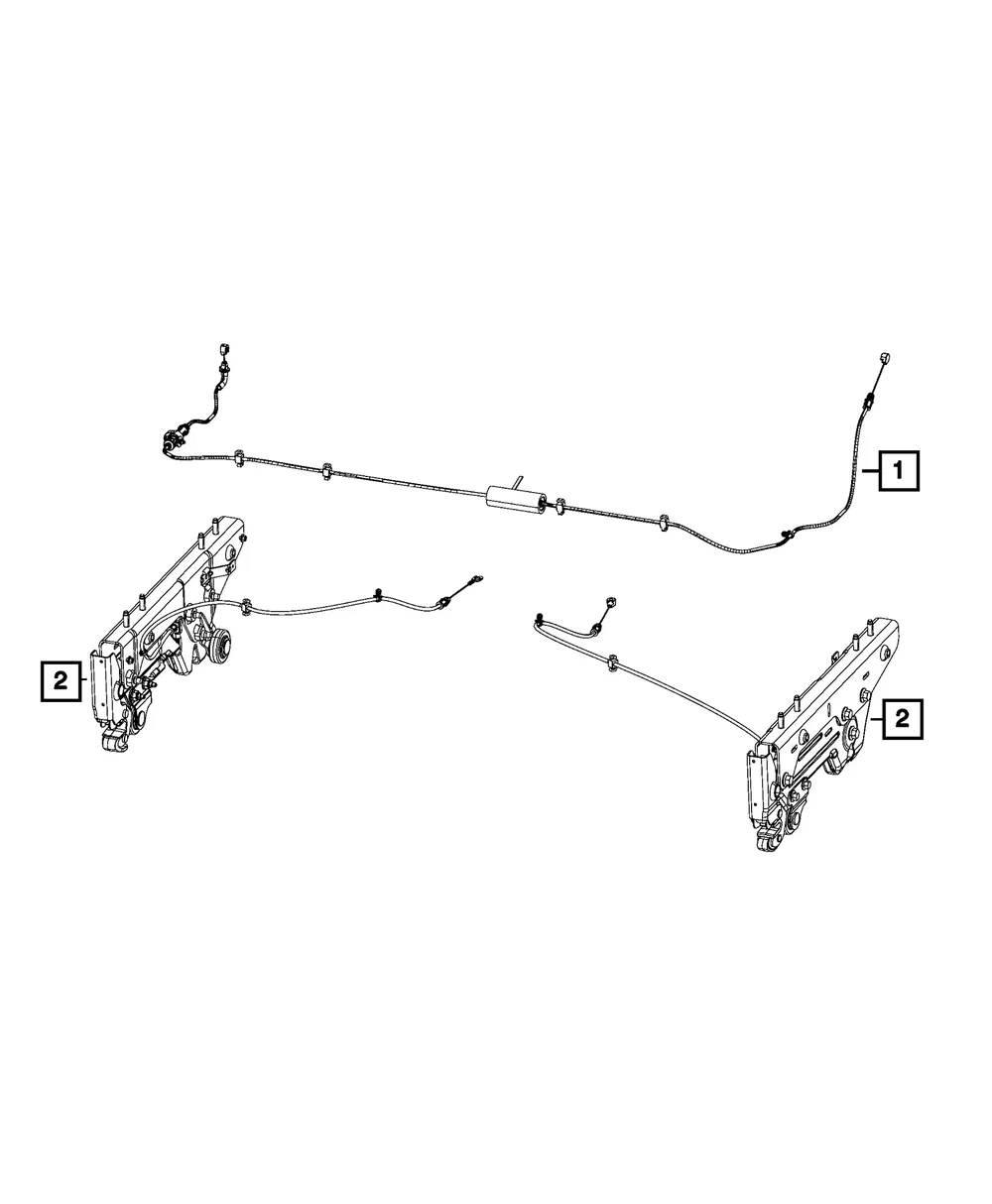 Rear Seat Latch, Left - Mopar (68278023ad)