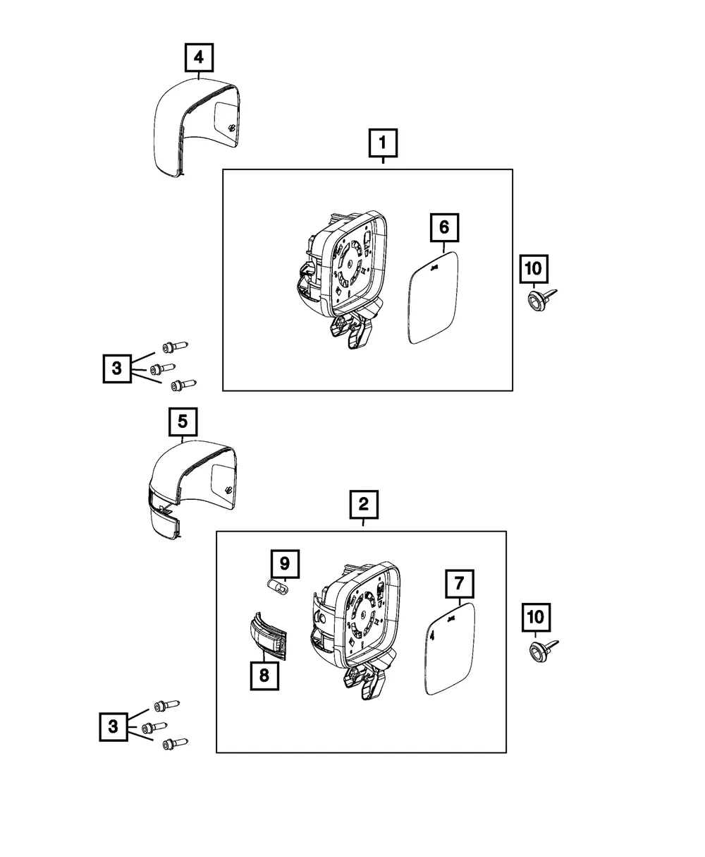 Mirror Flag Plug - Mopar (68278062aa) - view 2