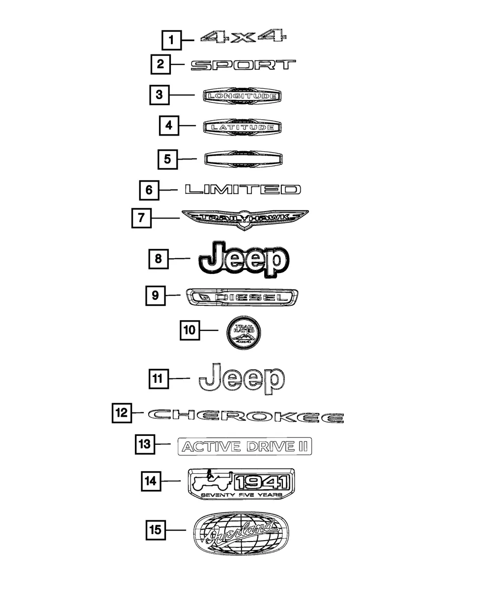 Nameplate - Mopar (68279274aa)