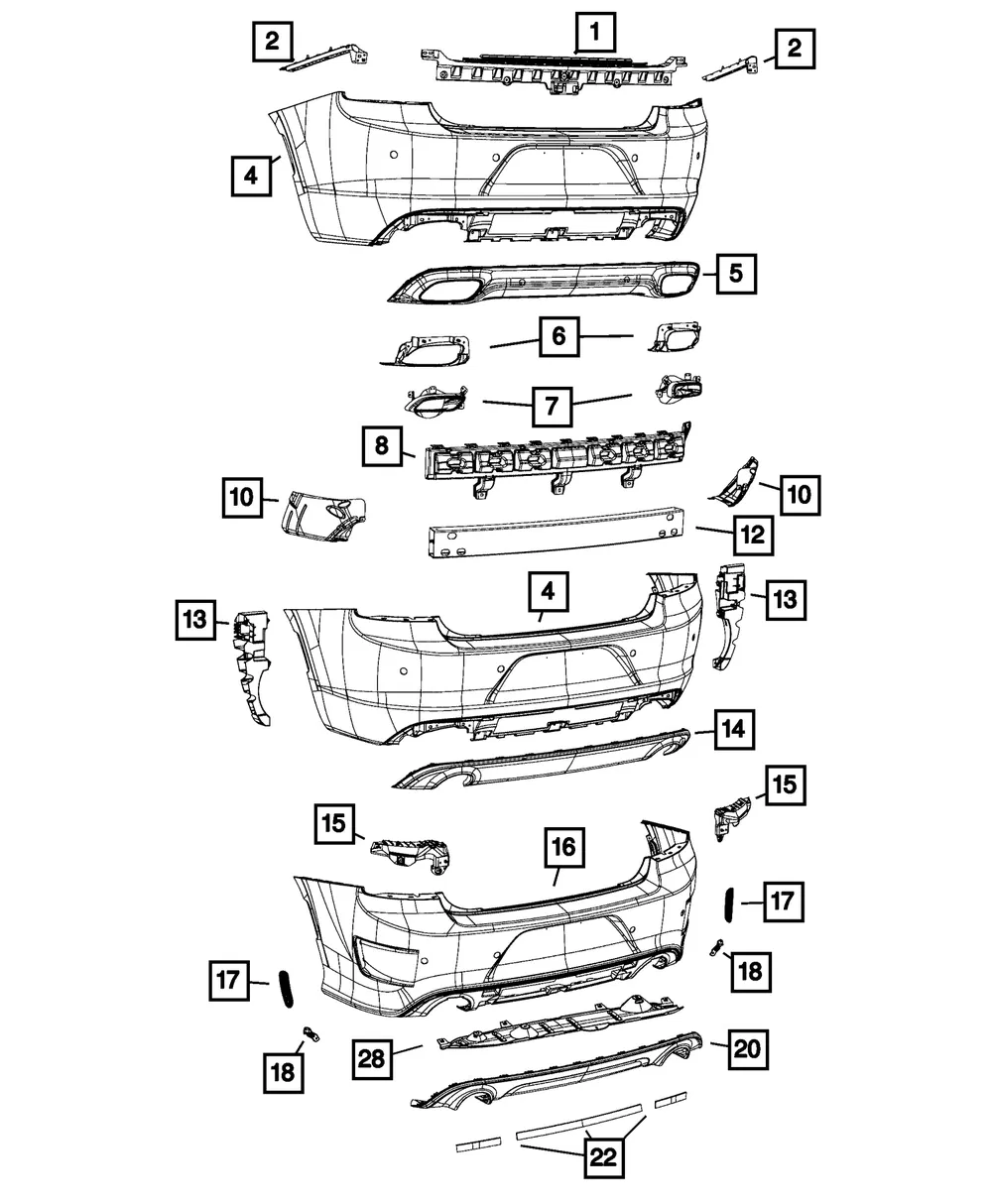Fascia Bracket, Left - Mopar (68280727AA) - view 2