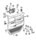 Handle, Inside - Driver's Side (LH) - Mopar (68282335AD) - view 10